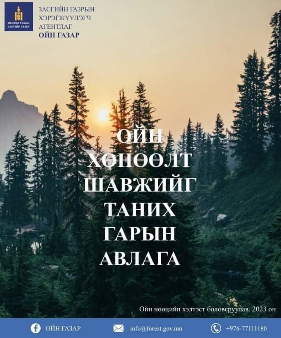 ОЙН ХӨНӨӨЛТ ШАВЖИЙГ ТАНИХ ГАРЫН АВЛАГА